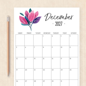 2027 calendar
