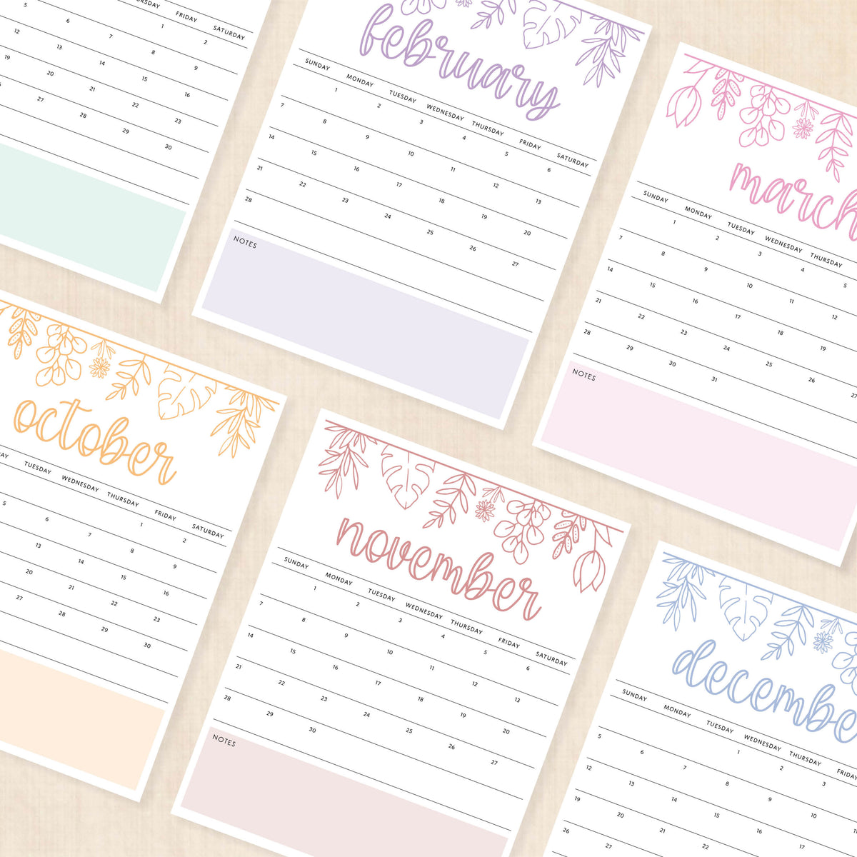 printable 2027 calendar