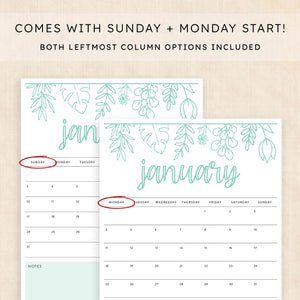 printable 2027 calendar
