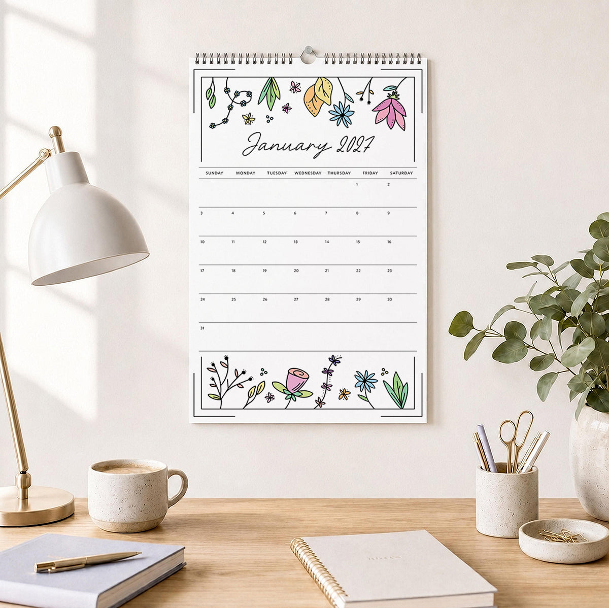2027 Wall Calendar: Azalea Anthem