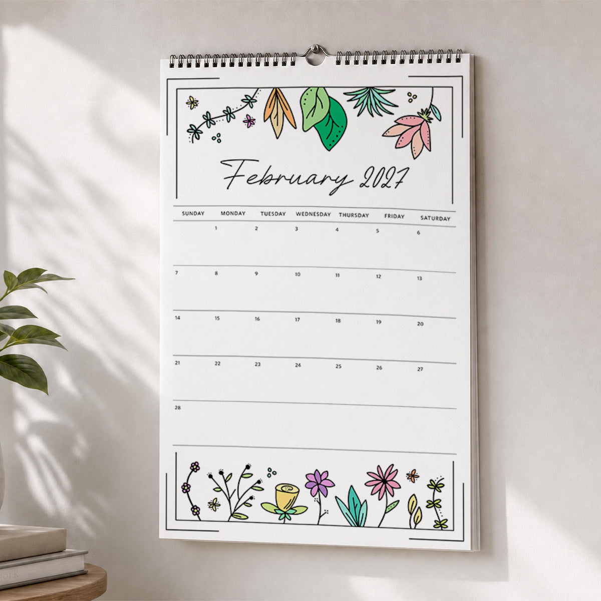 2027 Wall Calendar: Azalea Anthem