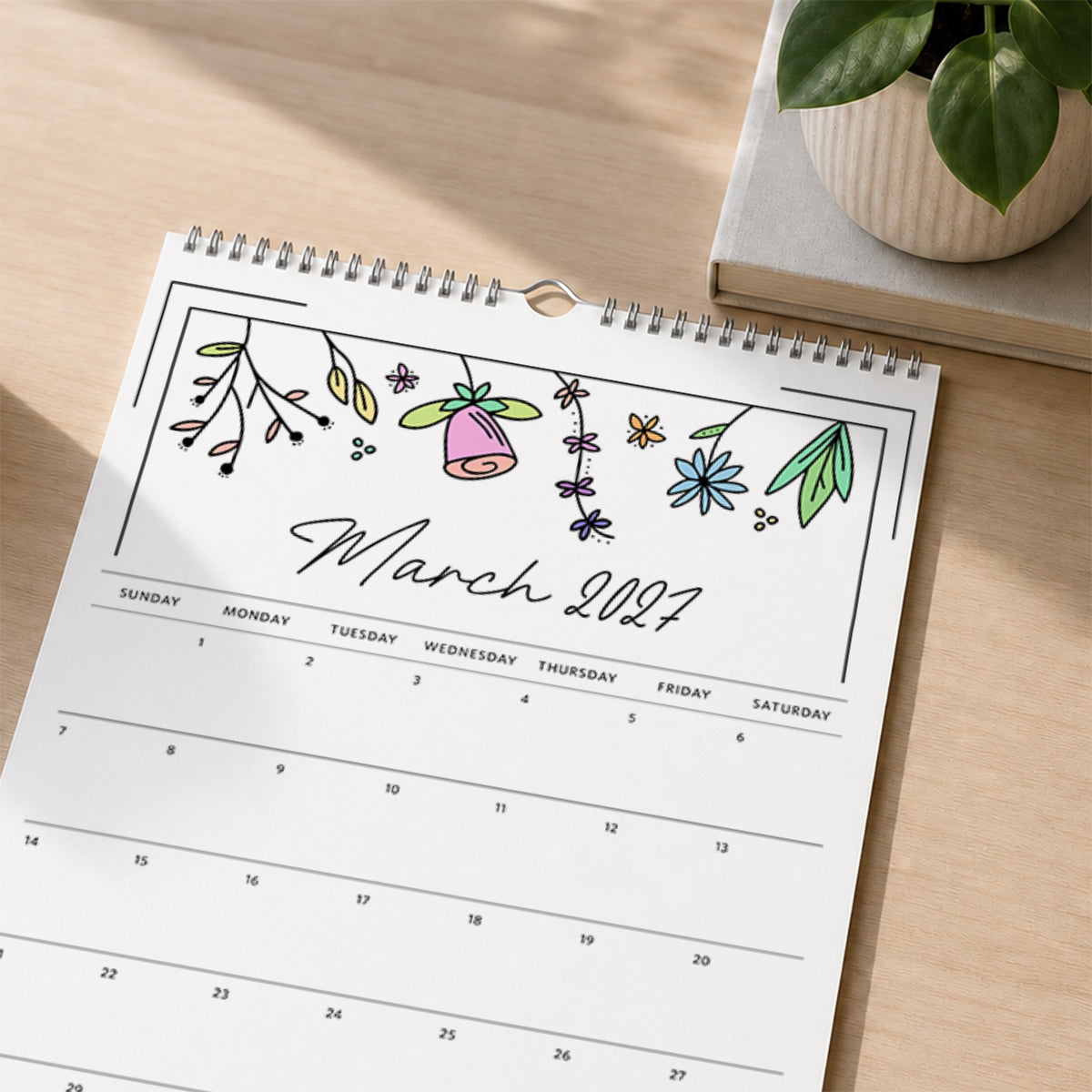 2027 Wall Calendar: Azalea Anthem
