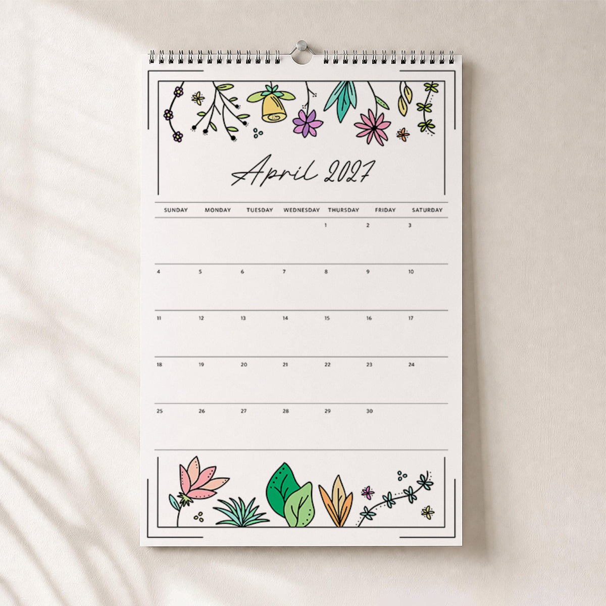 2027 Wall Calendar: Azalea Anthem