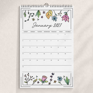 2027 Wall Calendar: Azalea Anthem