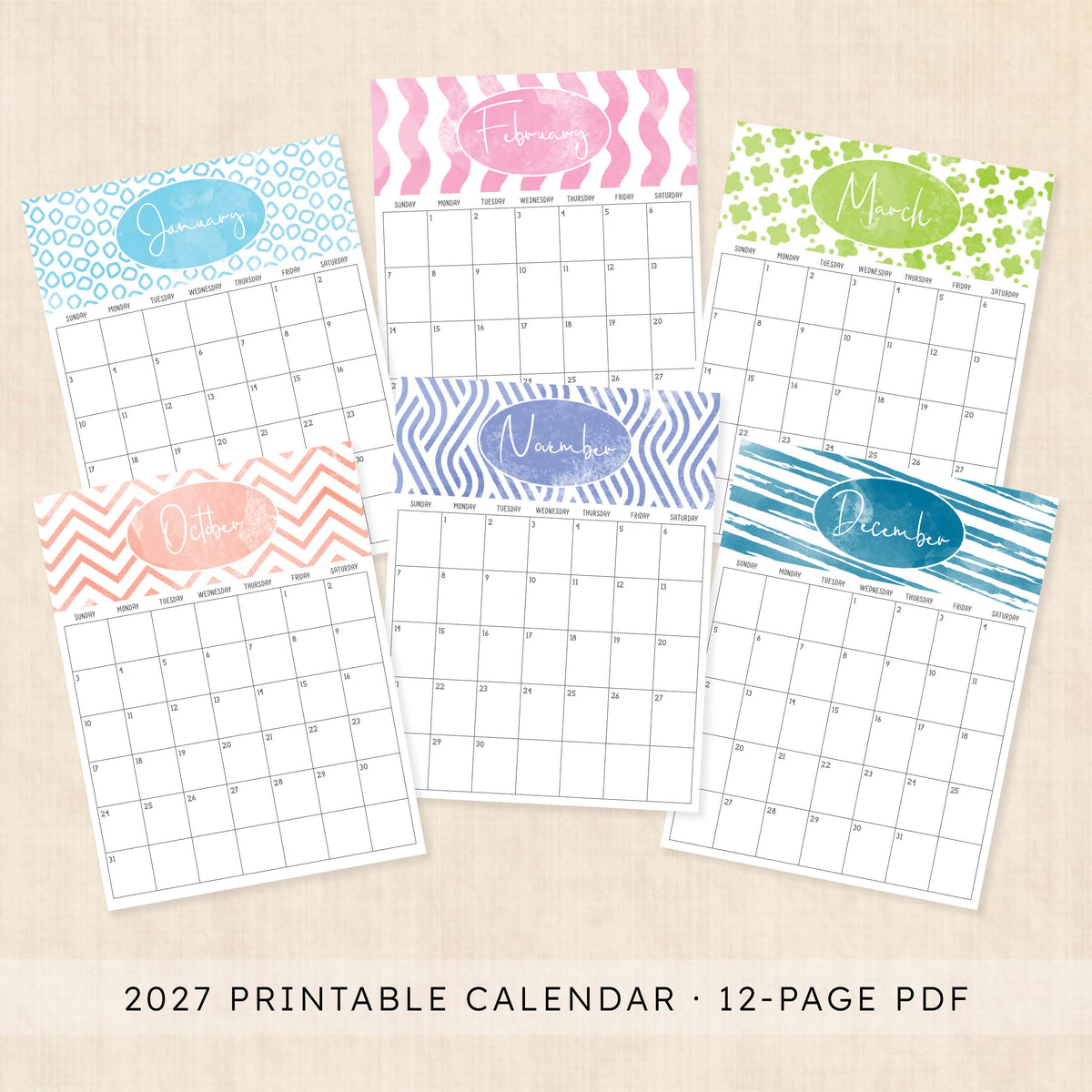 2027 calendar
