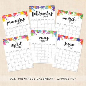 2027 calendar