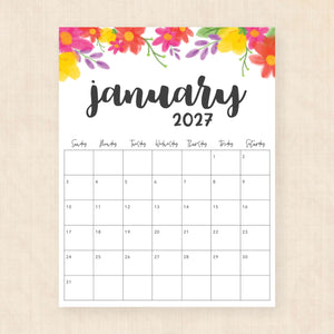 2027 calendar