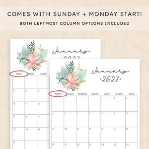 2027 calendar