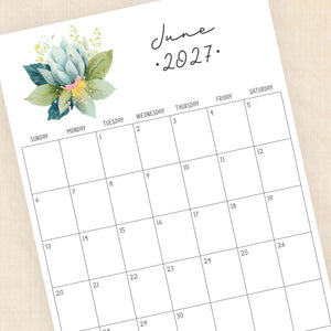 2027 calendar