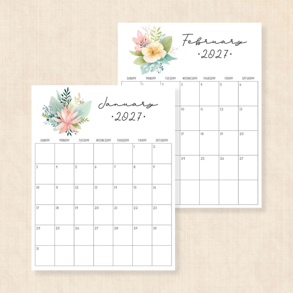 2027 calendar