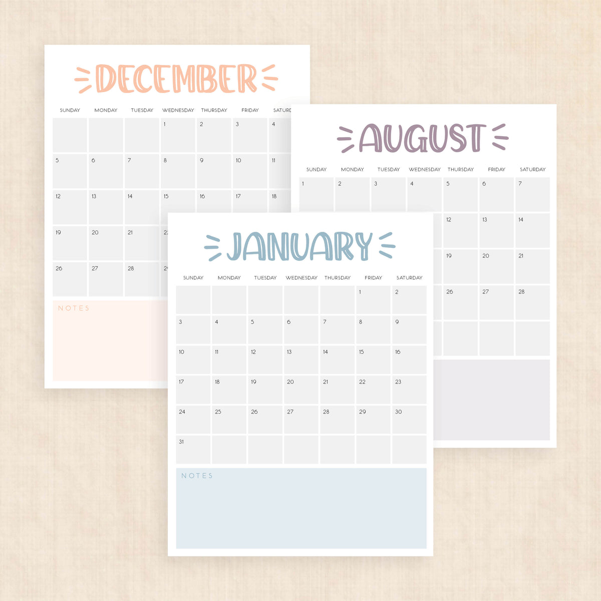 printable 2027 calendar