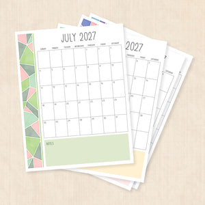 printable 2027 calendar