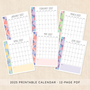 printable 2027 calendar