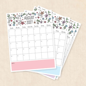 printable 2027 calendar