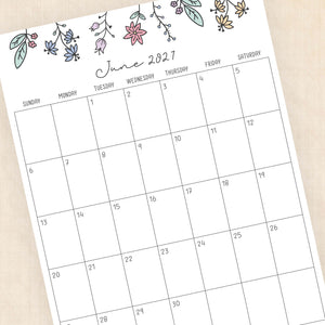 printable 2027 calendar