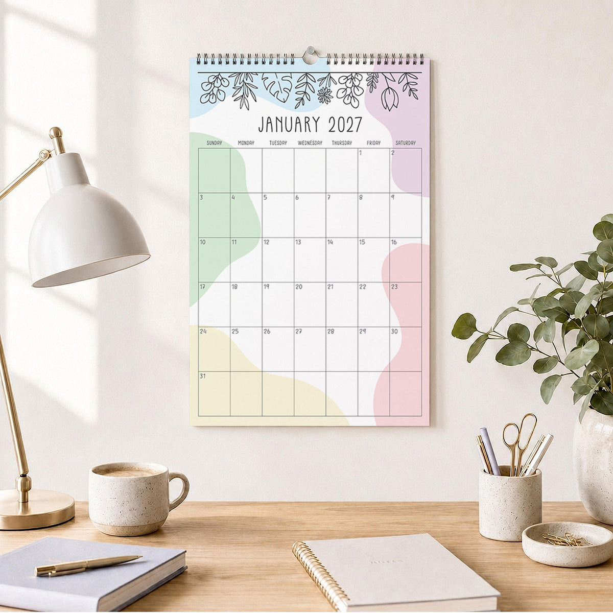 2027 Wall Calendar: Radiant Rhapsody