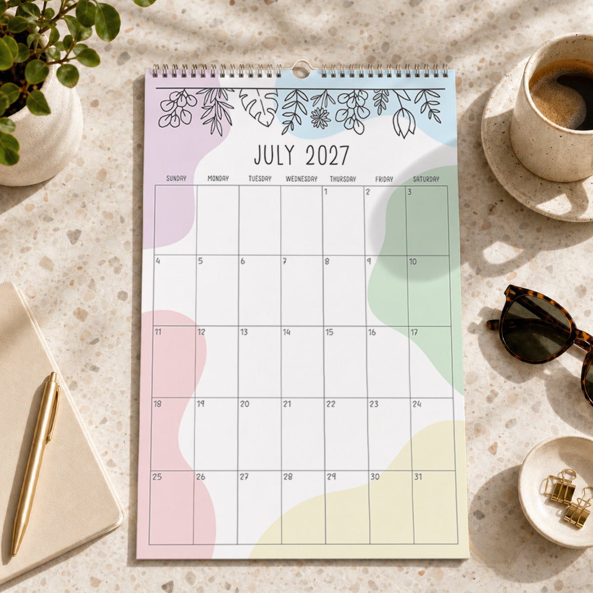 2027 Wall Calendar: Radiant Rhapsody