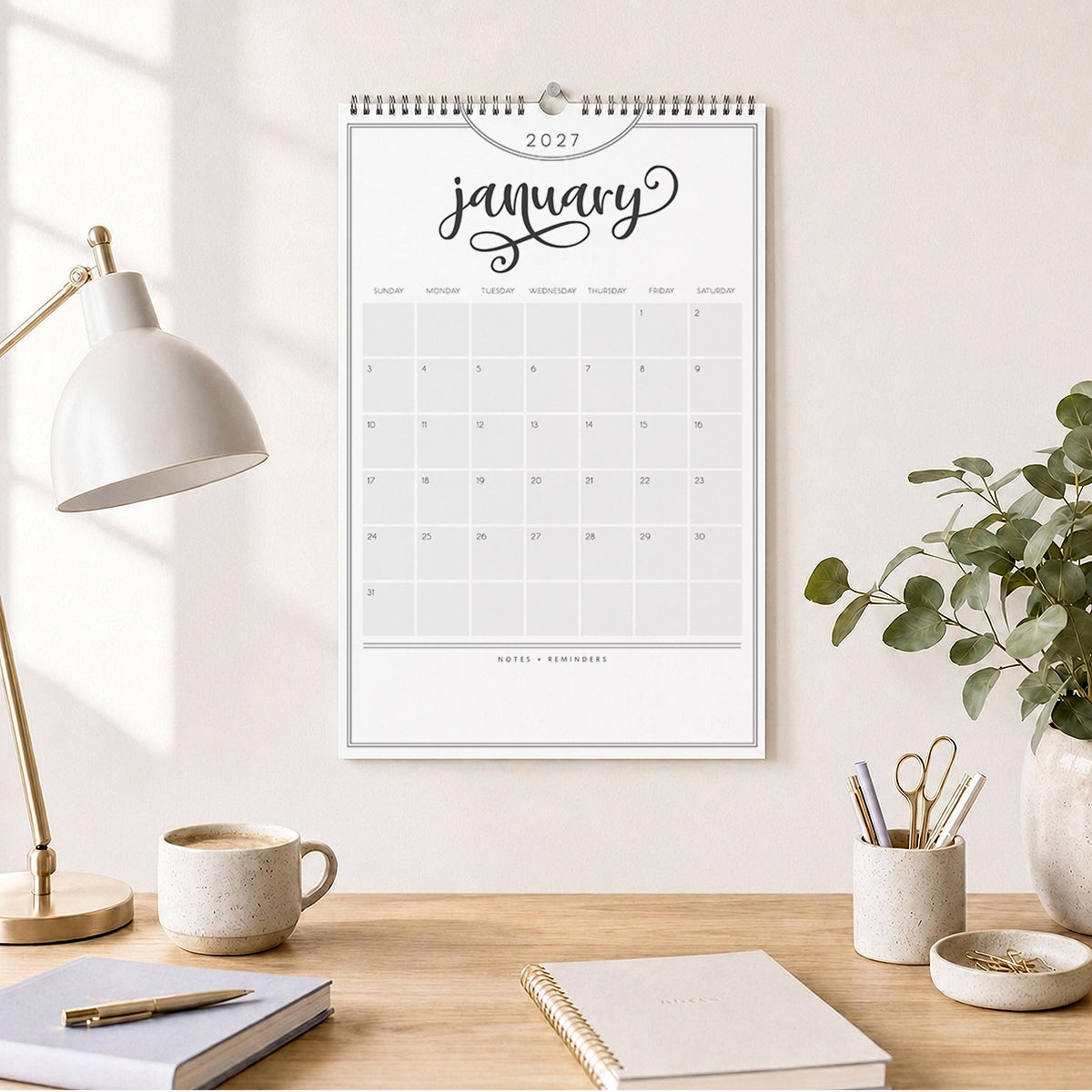 2027 Wall Calendar: Flawless Flourish