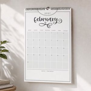 2027 Wall Calendar: Flawless Flourish