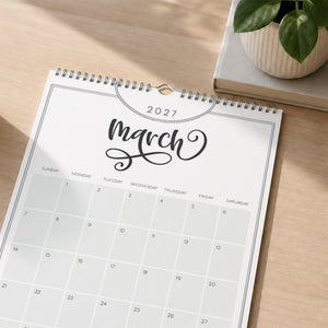 2027 Wall Calendar: Flawless Flourish