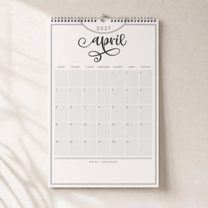 2027 Wall Calendar: Flawless Flourish