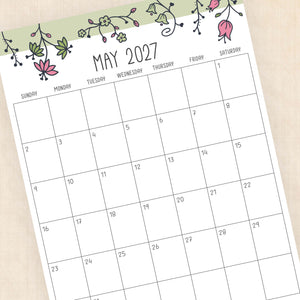 printable 2027 calendar
