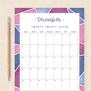 2027 calendar