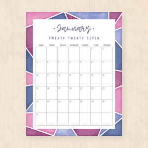 2027 calendar