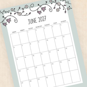 printable 2027 calendar