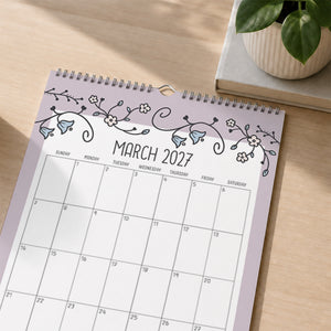 2027 Wall Calendar: Vintage Vines