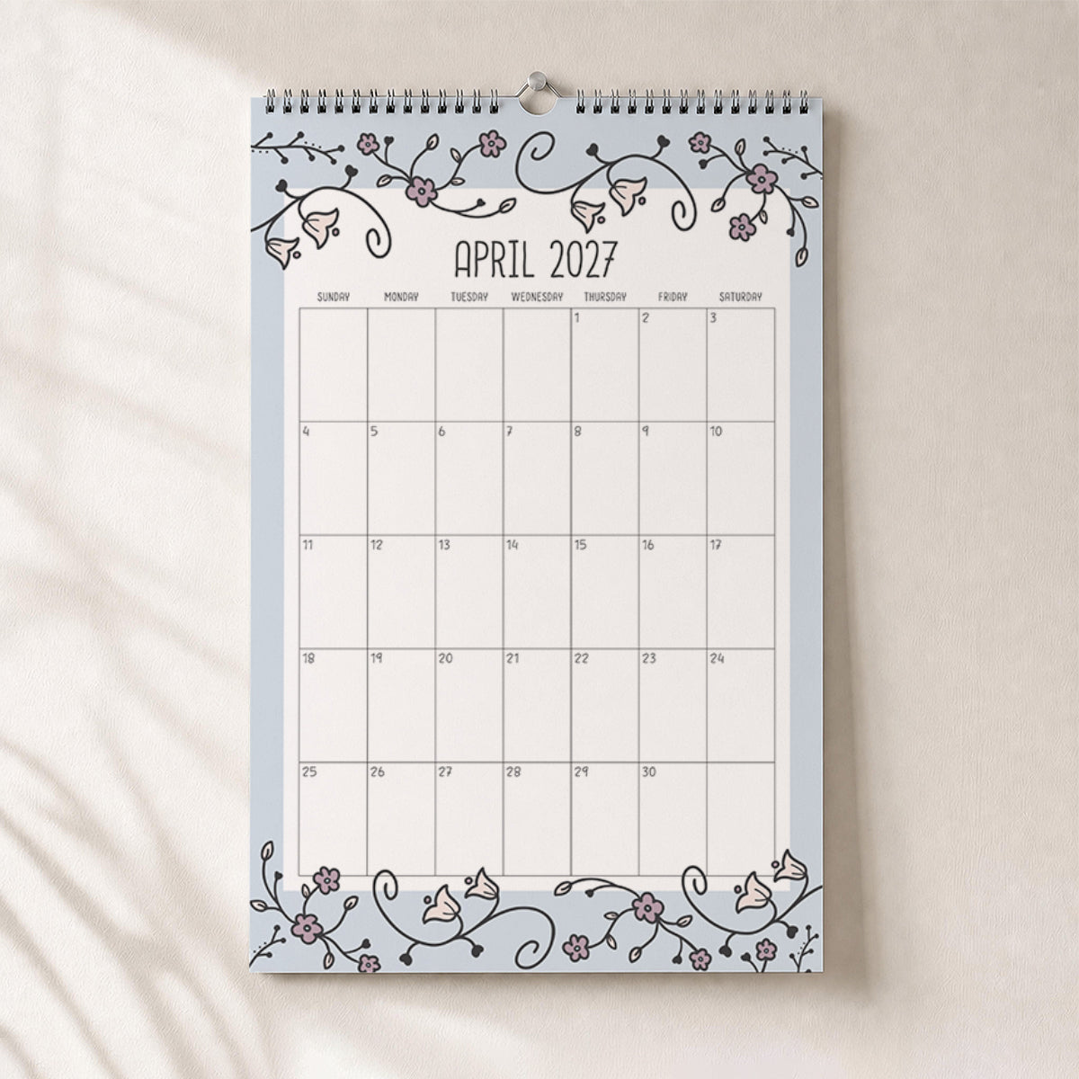 2027 Wall Calendar: Vintage Vines