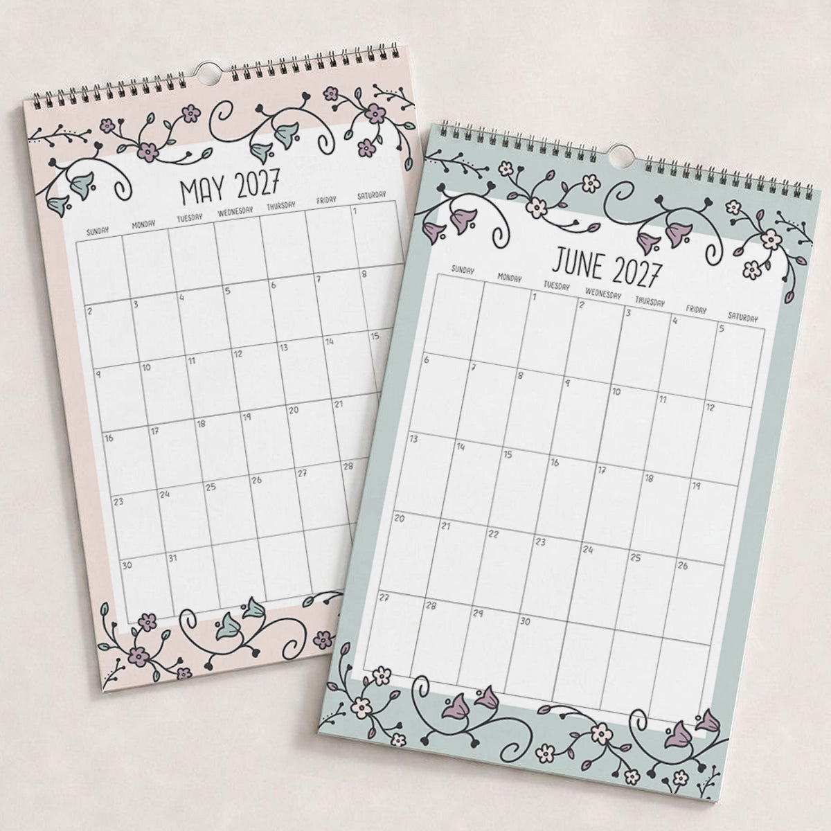 2027 Wall Calendar: Vintage Vines