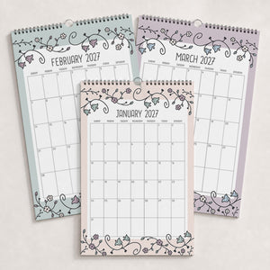 2027 Wall Calendar: Vintage Vines