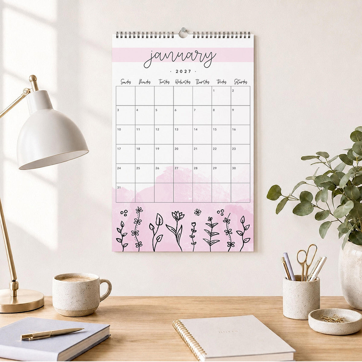 2027 Wall Calendar: Springtime Splash