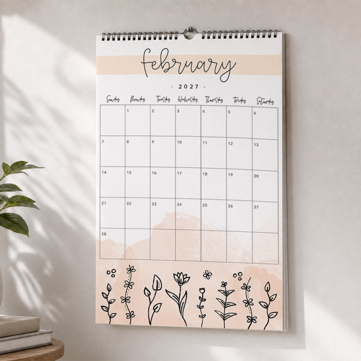 2027 Wall Calendar: Springtime Splash