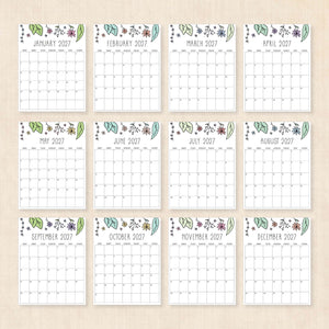 printable 2027 calendar