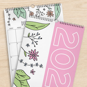 2027 Wall Calendar: Rhododendron Rain