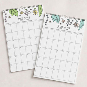 2027 Wall Calendar: Rhododendron Rain