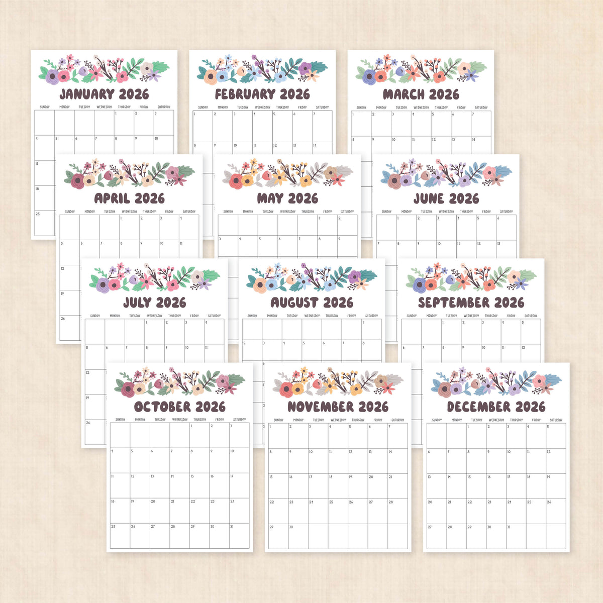 printable 2027 calendar