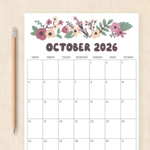 printable 2027 calendar