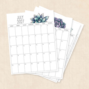 printable 2027 calendar