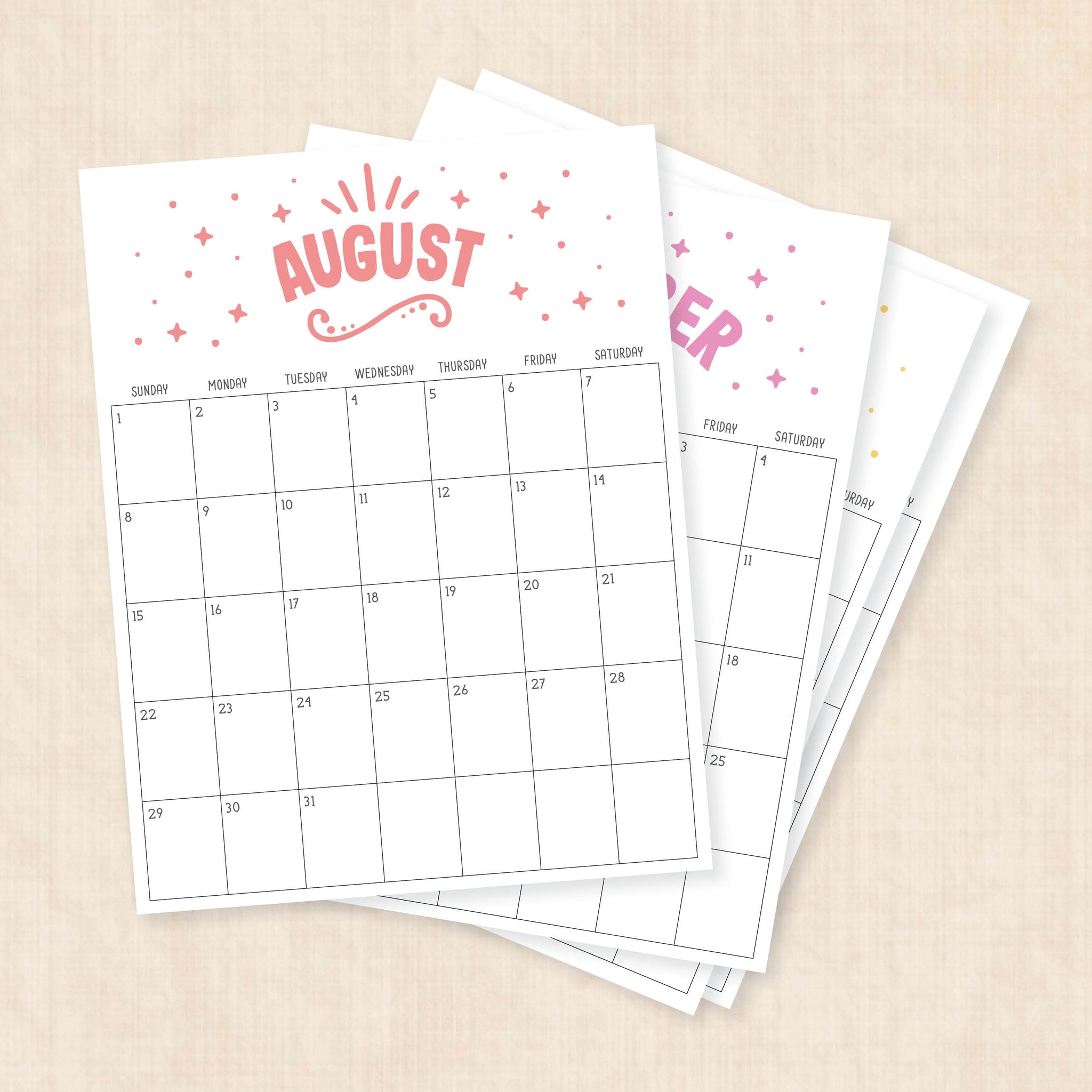 printable 2027 calendar