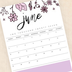 2027 calendar