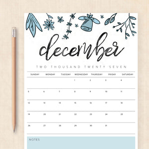 2027 calendar