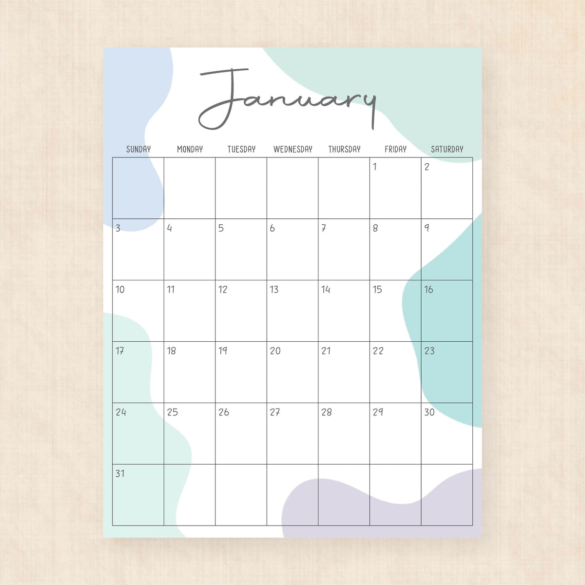 2027 calendar