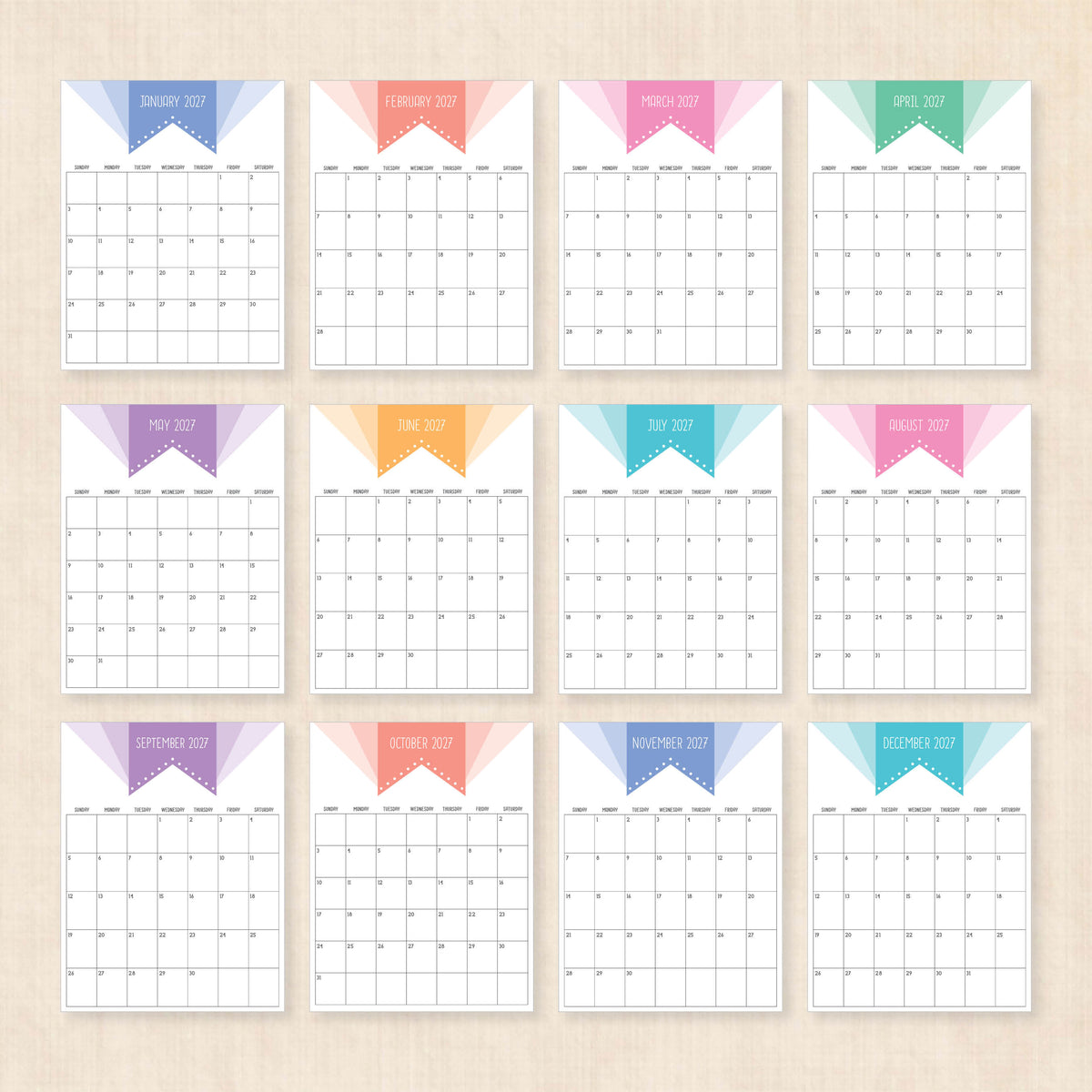 2027 calendar