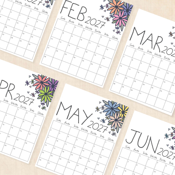 printable 2027 calendar