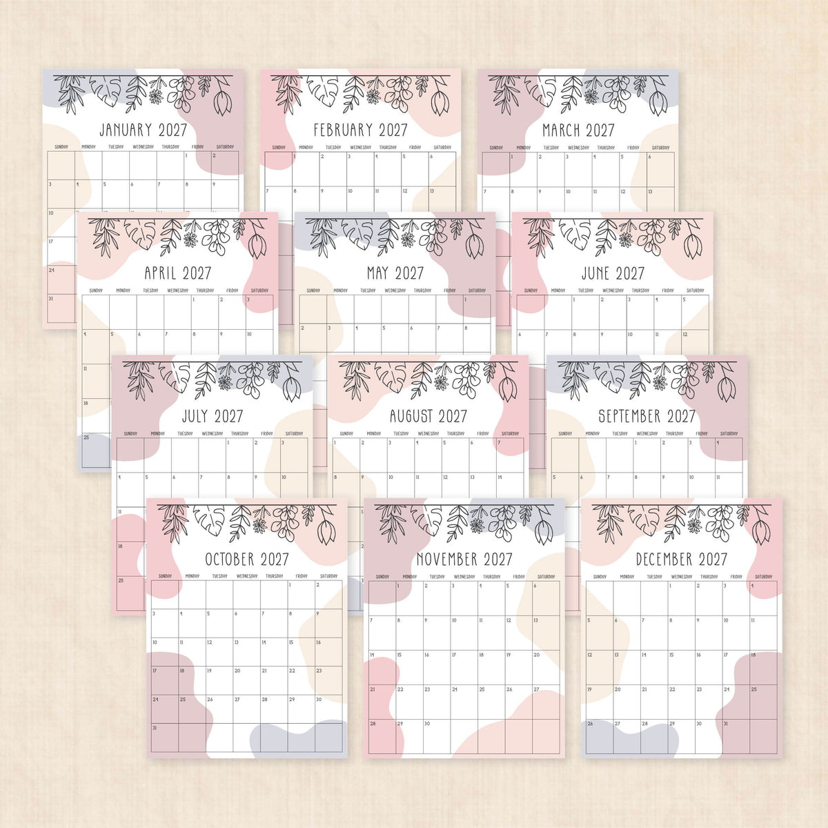 2027 calendar