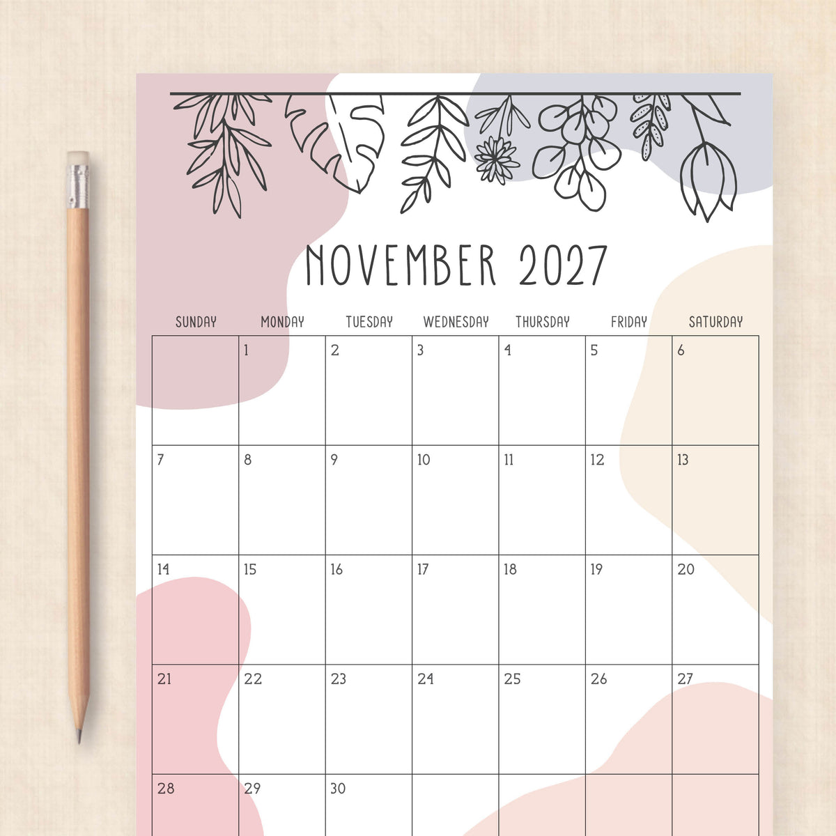 2027 calendar