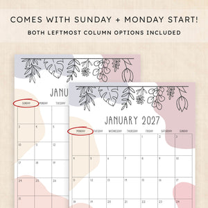 2027 calendar